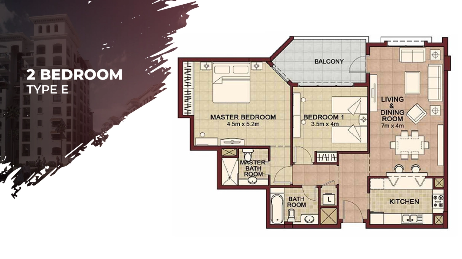 2 BR - Type B